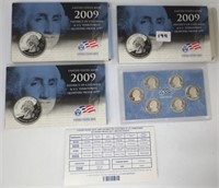 3 - 2009 US District of Columbia Proof sets