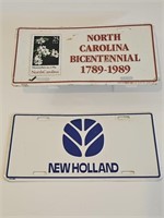 VTG NEW HOLLAND AND NC BICENTENIAL 1789-1989 TAGS