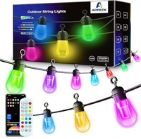 Outdoor String Lights 50FT, RGBW Smart Patio