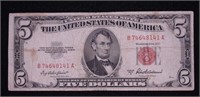 1953 A 5 $ RED SEAL VF