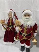 MR AND MRS CLAUS DOLLS 19IN 2DOLLS