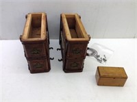 Antique Sewing Machine Drawers w/ Parts Box