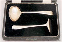 Cased Viners Sterling Silver Child's Feeding Set