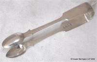 Victorian Sterling Silver Sugar Tongs Exeter