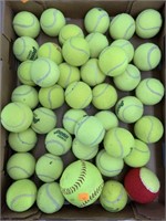 Tennis Ball and Softball