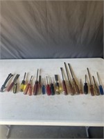 Assorted screw drivers and more