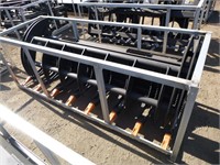 Unused 78" Skid Steer Root Rake Grapple