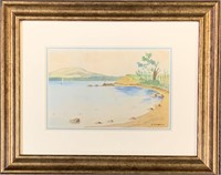PRETTY EARLY 1900’S SIGNED M. MACNEILL WATERCOLOR