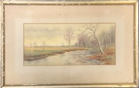 NICE EARLY 1900’S FRAMED WATERCOLOR