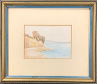 SWEET EARLY 1900’S FRAMED WATERCOLOR - SIGNED