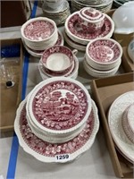 Large lot Spode Copeland pink tower n more