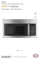 New 1 pcs; GE 1.6cu.ft. Over the Range Microwave