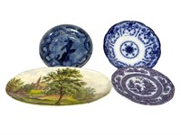 Conway Flow Blue Bowl & Early Plates