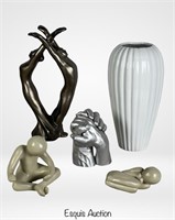 Art Pottery Group- Haeger Vase & Sculpture, S. Her