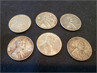 6) steel pennies