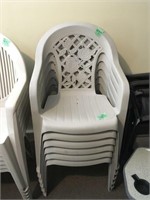 6 stack patio chairs