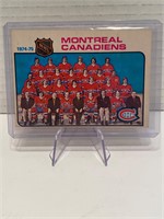 1975/76 Montreal Canadiens Team Checklist