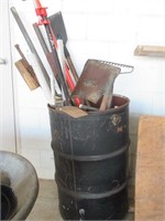 55 Gallon Barrel Full of Yard Tools - Pick up only