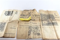 President Kennedy Assassination Newspapers