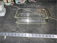 lot of two pyrex loaf pans