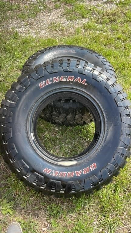 Pair of truck tires