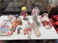 Vintage dolls, and toys
