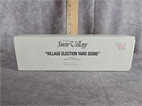 VILLAGE ELECTION YARD SIGNS - DEPARTMENT 56