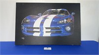 DODGE VIPER PAINTING ON CANVAS