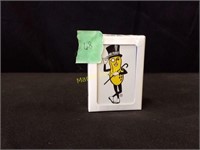 white deck of Mr. Peanut play cards 1980s