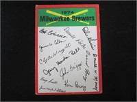 1974 TOPPS MILWAUKEE BREWERS TEAM CL