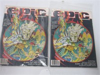 6 EPIC ILLUSTRATED MAGAZINES-1982