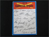 1973 TOPPS CALIFORNIA ANGELS TEAM CL
