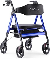 OasisSpace Rollator Walker - 450 lbs (Blue)