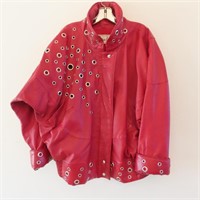 Alan Austin Red leather Jacket, France