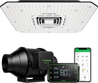 VIVOSUN Smart Grow System w/ 100W LED Light & Fan