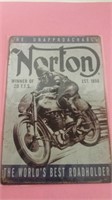 Norton Motorcycles Metal Sign
