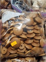 Large bag of wooden pulls gloss finish