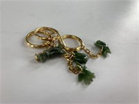 Assorted jade earrings