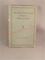 13th edition 1939 The operation, care and repair