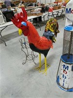 4 foot metal rooster.