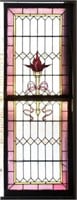 Pair Stained Glass Panels