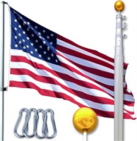 Service First Heavy Duty Telescoping Flagpole Kit