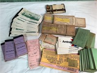 Large vintage Railroad unused ticket books MORE