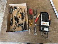 Battery Load Tester, Screwdrivers, Pliers