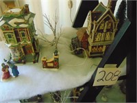 3 Department 56 Christmas Buildings, Figurines,