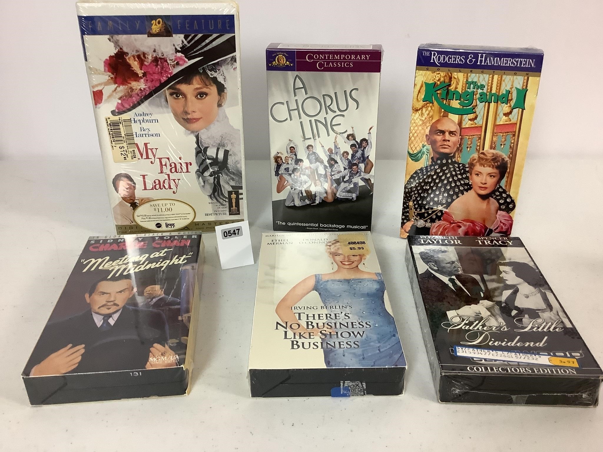 6 - VHS TAPES - SEALED