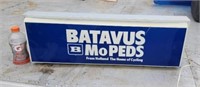 Batavia  MoPeds  double sided lighted sign small