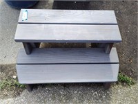 Wooden 2 Step Mounting Block