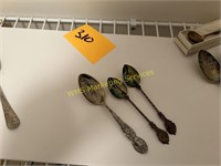 3 Sterling Spoons - 1 Upper Sandusky,