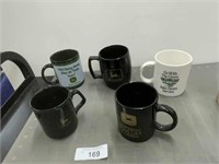 5 John Deere mugs